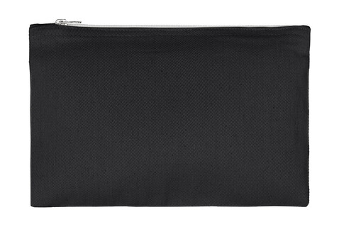 SG ACCESSORIES - BAGS Canvas Accessory Pouch, Black, S (22x11) bedrucken, Art.-Nr. 680571011