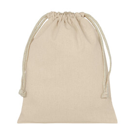 SG ACCESSORIES - BAGS Organic Cotton Stuff Bag, Natural, 2XS (10x14) bedrucken, Art.-Nr. 681570081