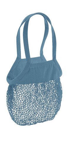 Westford Mill Organic Cotton Mesh Grocery Bag, Airforce Blue, One Size bedrucken, Art.-Nr. 682283020