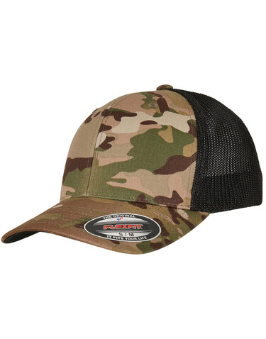 Flexfit Multicam Trucker Mesh Cap, Multicam, S/M bedrucken, Art.-Nr. 684688111 Flexfit Multicam Trucker Mesh Cap, Multicam, S/M bedrucken, Art.-Nr. 684688111