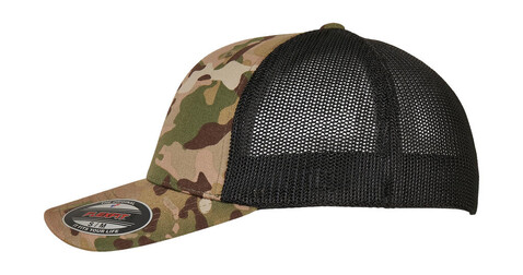 Flexfit Multicam Trucker Mesh Cap, Multicam, S/M bedrucken, Art.-Nr. 684688111 Flexfit Multicam Trucker Mesh Cap, Multicam, S/M bedrucken, Art.-Nr. 684688111
