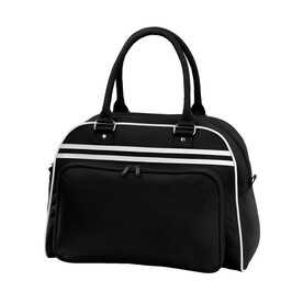 Bag Base Retro Bowling Bag, Black/White, One Size bedrucken, Art.-Nr. 685291500 Bag Base Retro Bowling Bag, Black/White, One Size bedrucken, Art.-Nr. 685291500