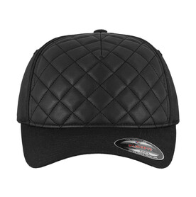Flexfit Diamond Quilted Flexfit, Black, Youth bedrucken, Art.-Nr. 686681010