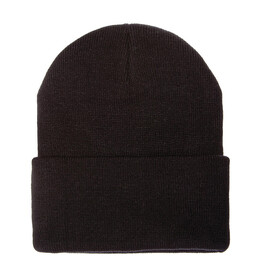 Flexfit Classics Thinsulate Cuffed Beanie, Black, One Size bedrucken, Art.-Nr. 687681010