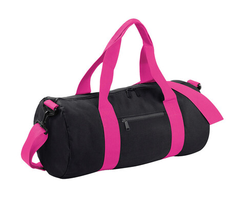 Bag Base Original Barrel Bag, Black/Fuchsia, One Size bedrucken, Art.-Nr. 692291650 Bag Base Original Barrel Bag, Black/Fuchsia, One Size bedrucken, Art.-Nr. 692291650