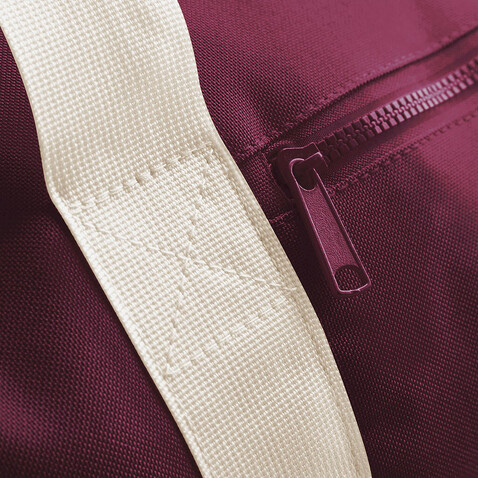 Bag Base Original Barrel Bag, Burgundy/Off White, One Size bedrucken, Art.-Nr. 692294610