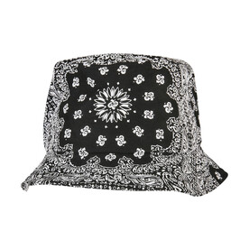 Flexfit Bandana Print Bucket Hat, Black, One Size bedrucken, Art.-Nr. 692681010