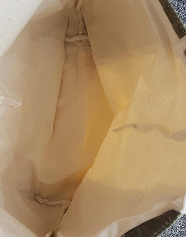 SG ACCESSORIES - BAGS Kiyomi Satin + Velvet Tote Bag, Natural/Olive Green, One Size bedrucken, Art.-Nr. 693570650