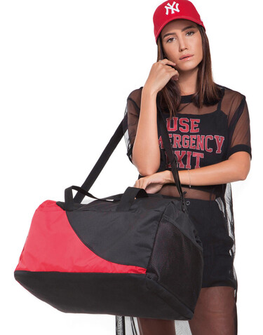 Shugon Naxos Sports Kit Bag, Black/Red, One Size bedrucken, Art.-Nr. 695381540
