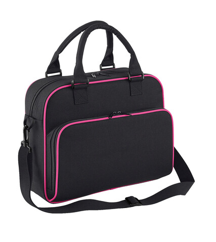 Bag Base Junior Dance Bag, Black/Fuchsia, One Size bedrucken, Art.-Nr. 696291650
