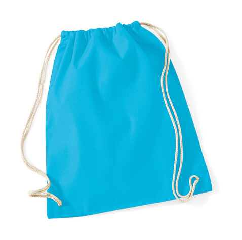 Westford Mill Cotton Gymsac, White, One Size bedrucken, Art.-Nr. 698280000