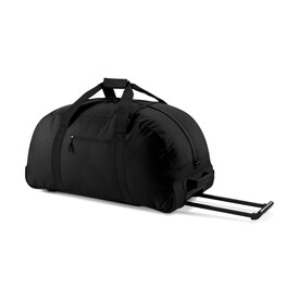 Bag Base Classic Wheely Holdall, Black, One Size bedrucken, Art.-Nr. 699291010