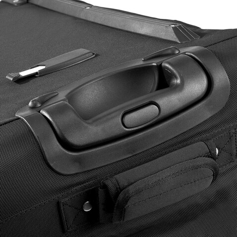 Quadra Vessel™ Team Wheelie Bag, Black, One Size bedrucken, Art.-Nr. 699301010