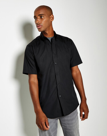 Kustom Kit Classic Fit Workforce Shirt, Black, 2XL bedrucken, Art.-Nr. 700111017