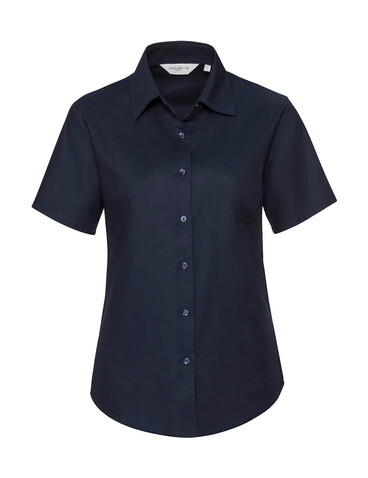 Russell Europe Ladies` Classic Oxford Shirt, Bright Navy, XL (42) bedrucken, Art.-Nr. 701002036