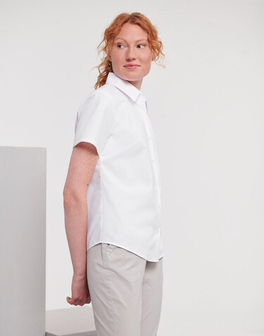 Russell Europe Ladies` Classic Oxford Shirt, Oxford Blue, 2XL (44) bedrucken, Art.-Nr. 701003267