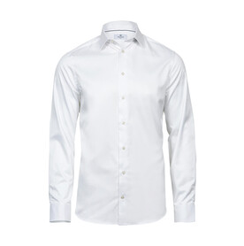 Tee Jays Luxury Shirt Slim Fit, White, S bedrucken, Art.-Nr. 701540003