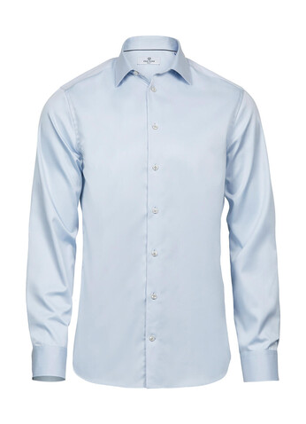 Tee Jays Luxury Shirt Slim Fit, Light Blue, L bedrucken, Art.-Nr. 701543215