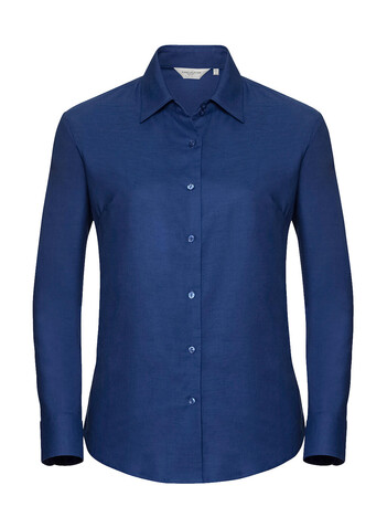 Russell Europe Ladies` Classic Oxford Shirt LS, Bright Royal, M (38) bedrucken, Art.-Nr. 702003064