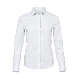 Tee Jays Ladies` Stretch Luxury Shirt, White, XS bedrucken, Art.-Nr. 702540002 Tee Jays Ladies` Stretch Luxury Shirt, White, XS bedrucken, Art.-Nr. 702540002