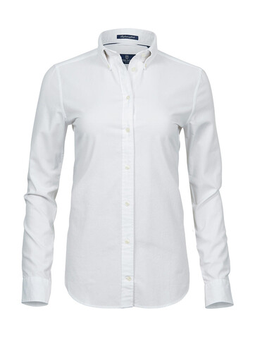 Tee Jays Ladies` Perfect Oxford Shirt, White, XS bedrucken, Art.-Nr. 704540002