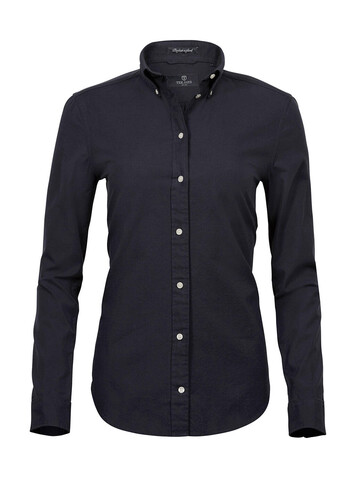 Tee Jays Ladies` Perfect Oxford Shirt, Black, M bedrucken, Art.-Nr. 704541014