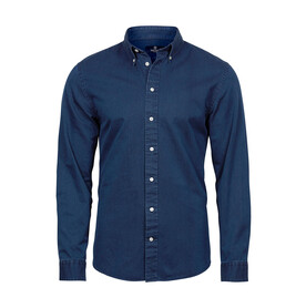 Tee Jays Casual Twill Shirt, Indigo, S bedrucken, Art.-Nr. 705543183