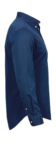 Tee Jays Casual Twill Shirt, Indigo, S bedrucken, Art.-Nr. 705543183