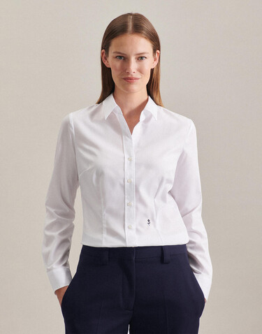 Seidensticker Seidensticker Slim Fit 1/1 Kent Women, Black, 44 bedrucken, Art.-Nr. 706201016