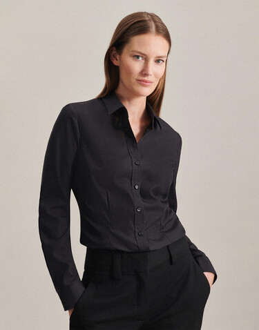 Seidensticker Seidensticker Slim Fit 1/1 Kent Women, Black, 44 bedrucken, Art.-Nr. 706201016