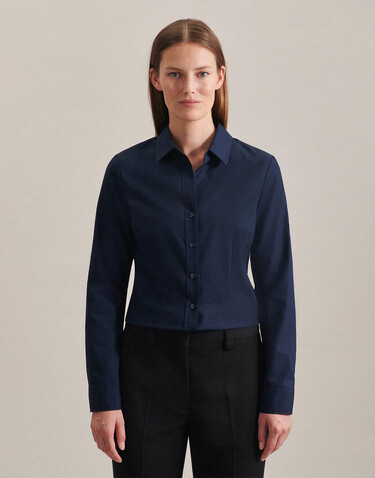 Seidensticker Seidensticker Slim Fit 1/1 Kent Women, Anthracite, 44 bedrucken, Art.-Nr. 706201406