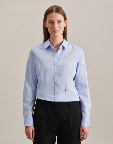 Seidensticker Seidensticker Slim Fit 1/1 Kent Women, Anthracite, 34 bedrucken, Art.-Nr. 706201401