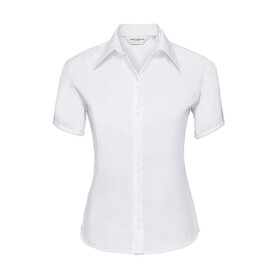 Russell Europe Ladies` Ultimate Non-iron Shirt, White, XS (34) bedrucken, Art.-Nr. 707000002