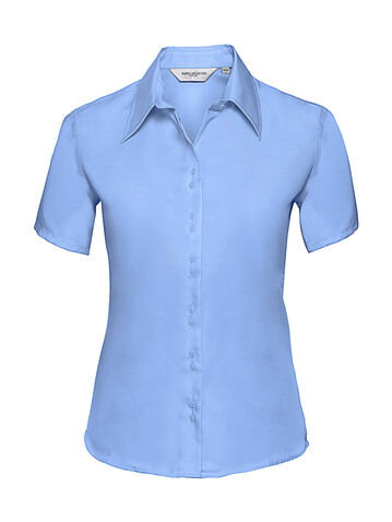 Russell Europe Ladies` Ultimate Non-iron Shirt, White, XS (34) bedrucken, Art.-Nr. 707000002