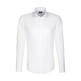 Seidensticker Seidensticker Slim Fit 1/1 Business Kent, White, 43 bedrucken, Art.-Nr. 708200007
