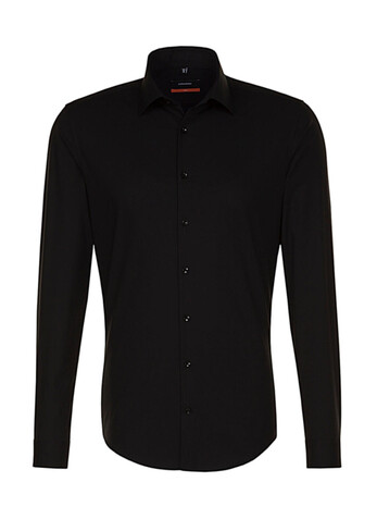 Seidensticker Seidensticker Slim Fit 1/1 Business Kent, Black, 45 bedrucken, Art.-Nr. 708201019