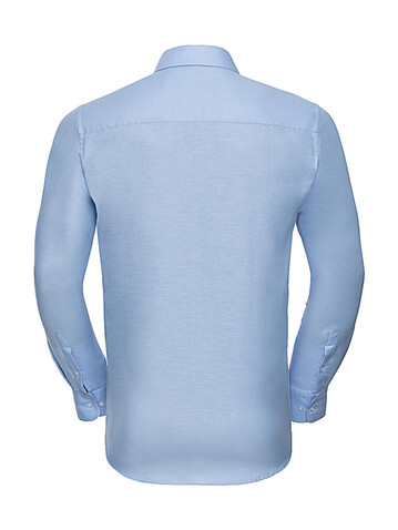 Russell Europe Oxford Shirt LS, Bright Royal, M bedrucken, Art.-Nr. 710003064