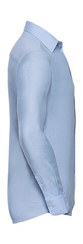 Russell Europe Oxford Shirt LS, Bright Royal, 3XL bedrucken, Art.-Nr. 710003068