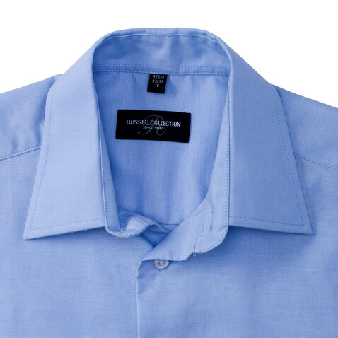 Russell Europe Oxford Shirt LS, White, S bedrucken, Art.-Nr. 710000003