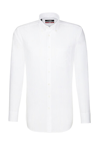 Seidensticker Seidensticker Regular Fit 1/1 Button Down, White, 47 bedrucken, Art.-Nr. 710200009
