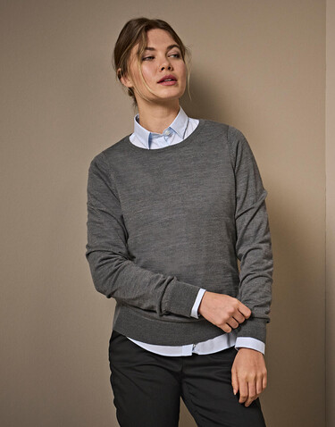 Tee Jays Womens Crew Neck, Grey Melange, S bedrucken, Art.-Nr. 710541343