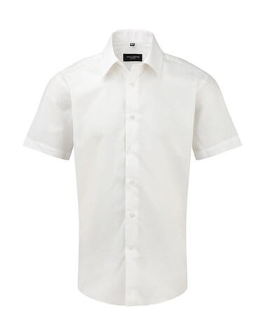 Russell Europe Oxford Shirt, White, S bedrucken, Art.-Nr. 711000003
