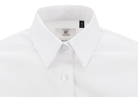 B &amp; C Black Tie LSL/women Poplin Shirt, Luxurious Red, XS bedrucken, Art.-Nr. 712424322