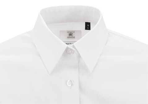 B &amp; C Black Tie SSL/women Poplin Shirt, White, 4XL bedrucken, Art.-Nr. 713420009