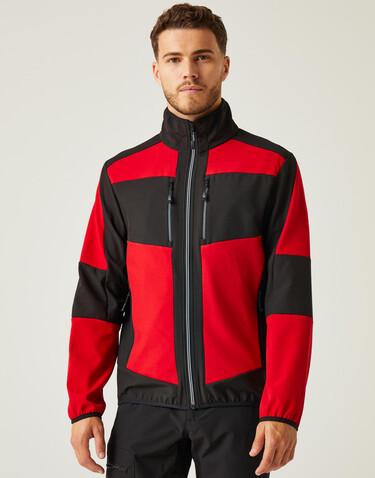 Regatta E-Volve 2-Layer Softshell Jacket, Classic Red/Black, XL bedrucken, Art.-Nr. 715174516