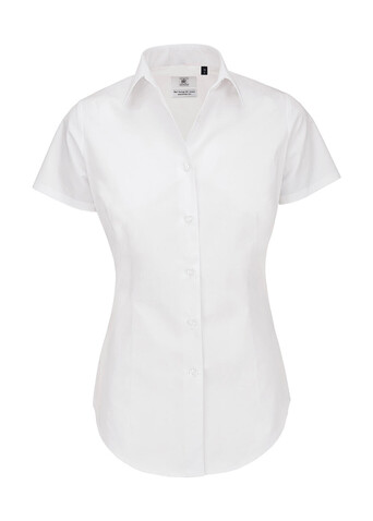 B &amp; C Ladies` Heritage Poplin Shirt - SWP44, White, 4XL bedrucken, Art.-Nr. 715420009