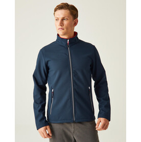 Regatta Ascender 2-Layer Softshell Jacket, Black/Mineral Grey, S bedrucken, Art.-Nr. 716171853