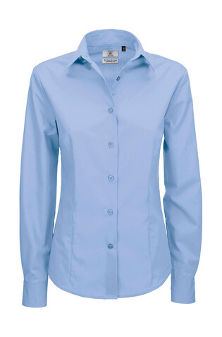 B &amp; C Smart LSL/women Poplin Shirt, Business Blue, XS bedrucken, Art.-Nr. 716423102