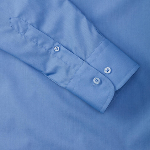 Russell Europe Tailored Poplin Shirt LS, White, 4XL bedrucken, Art.-Nr. 717000009