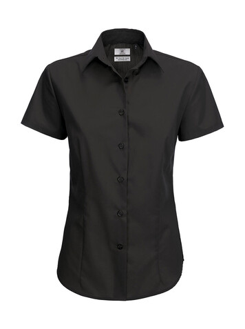 B &amp; C Smart SSL/women Poplin Shirt, Black, 4XL bedrucken, Art.-Nr. 717421019